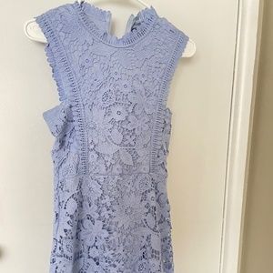 Light blue dress with lace, perfect for commencement/graduation ceremony